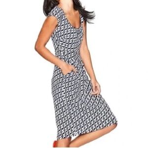 Boden Margot Jersey Dress Sea Bird Size 8